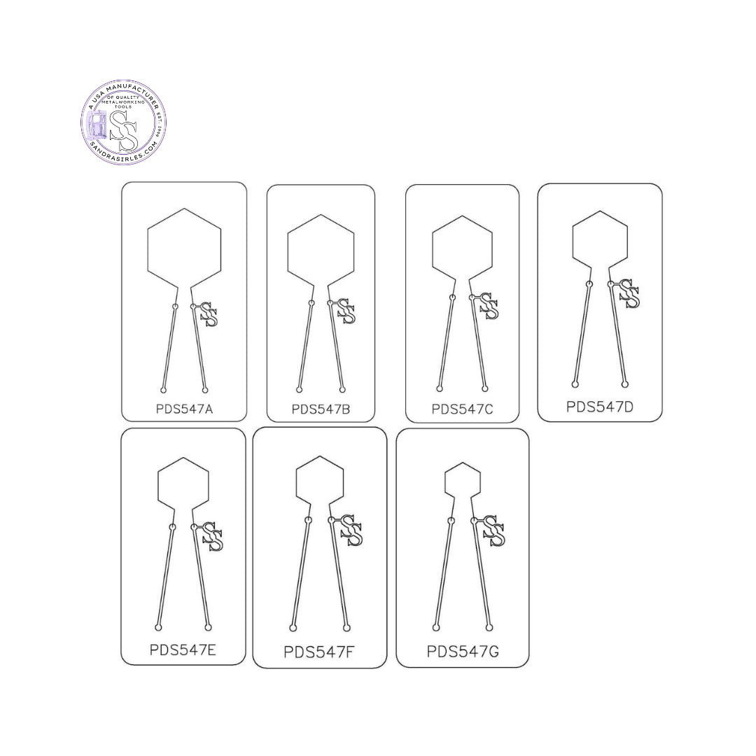 PANCAKE DIE PDS547 SHAPE 47 HEXAGON VERTICAL